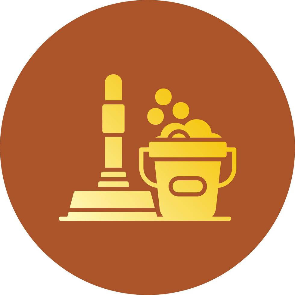 Floor Cleaner Creative Icon Design vector