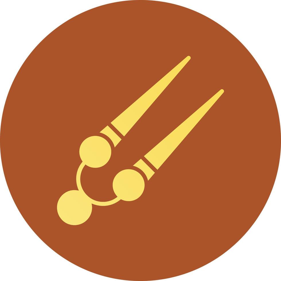 Knitting Needles Creative Icon Design vector