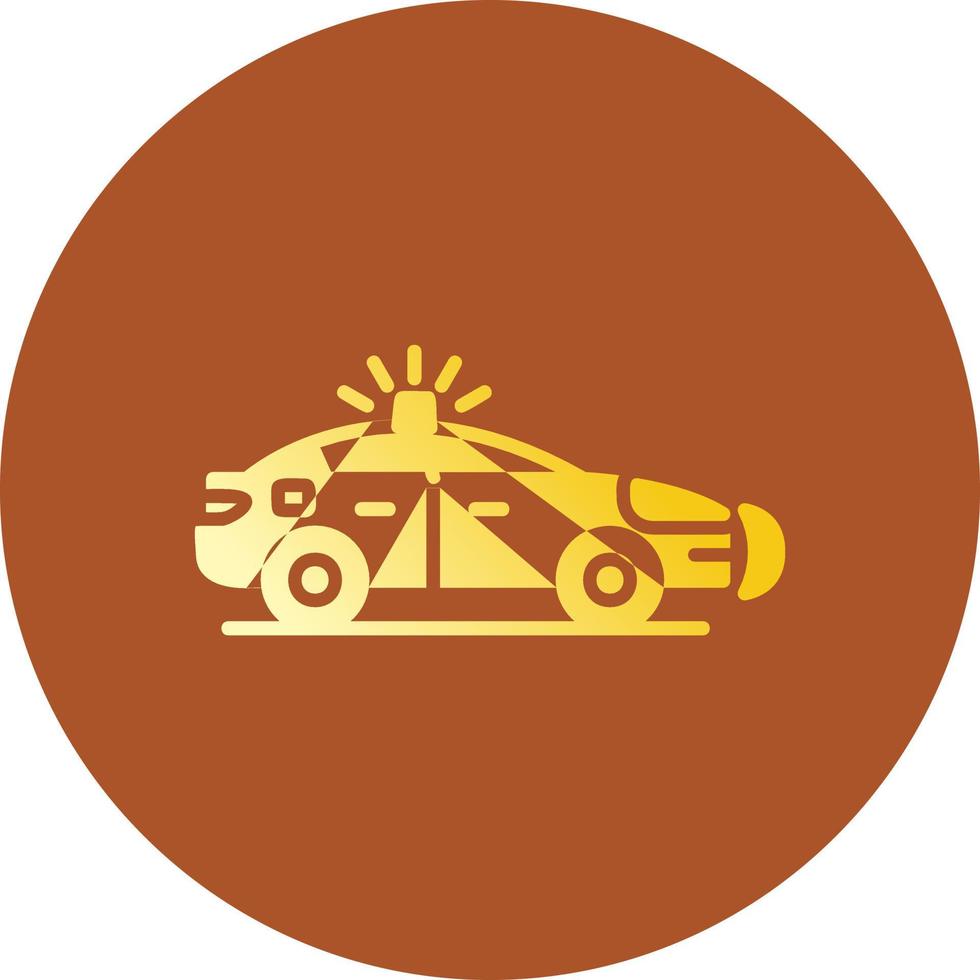 diseño de icono creativo de coche de policía vector