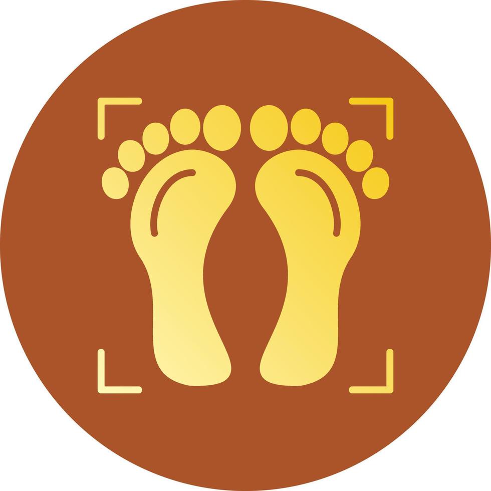 Foot Print Creative Icon Design vector