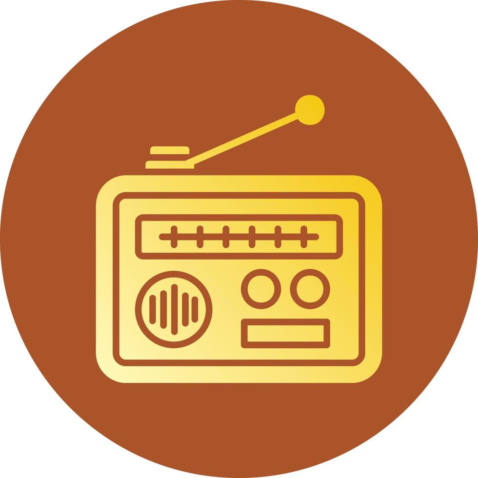 diseño de icono creativo de radio vector