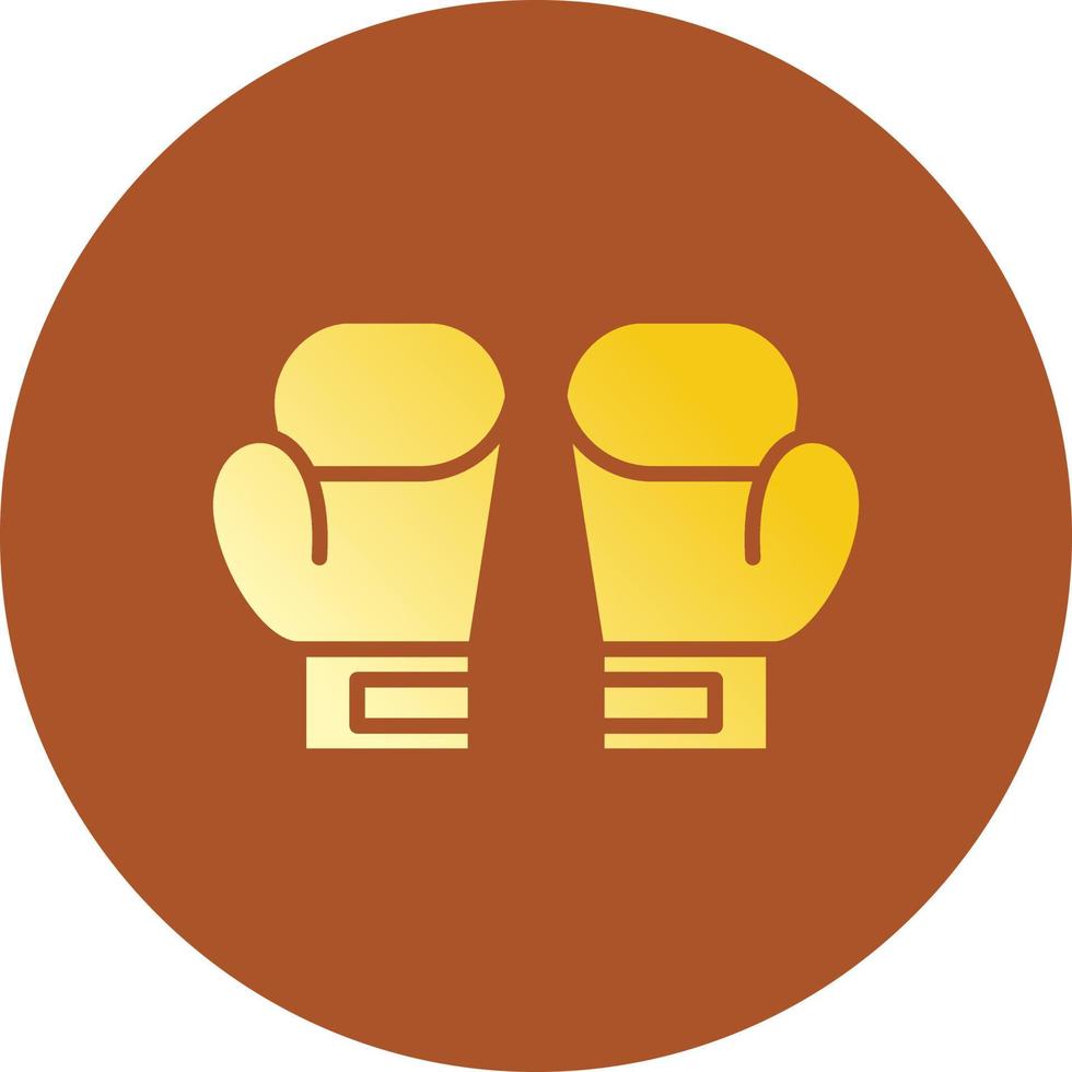 Boxing Gloves Creative Icon Design vector