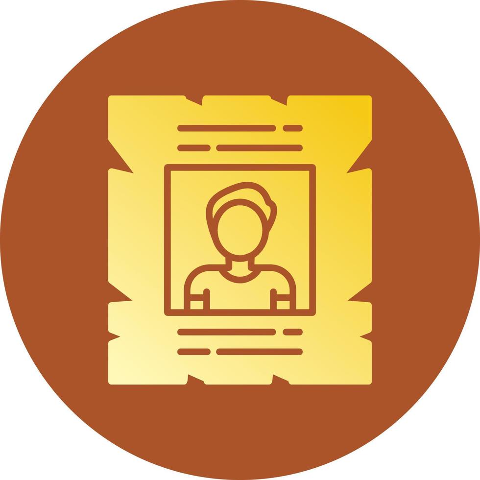 Wanted Creative Icon Design vector
