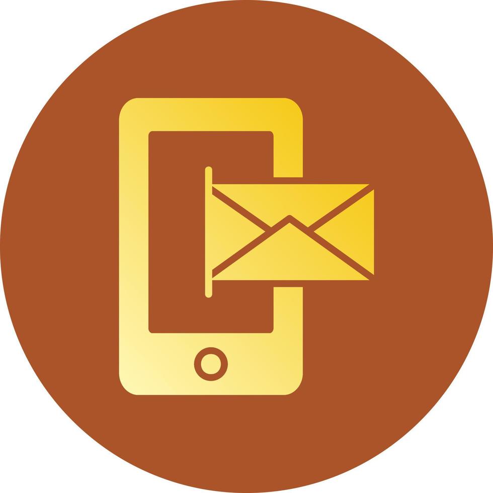 Mobile Email Creative Icon Design vector