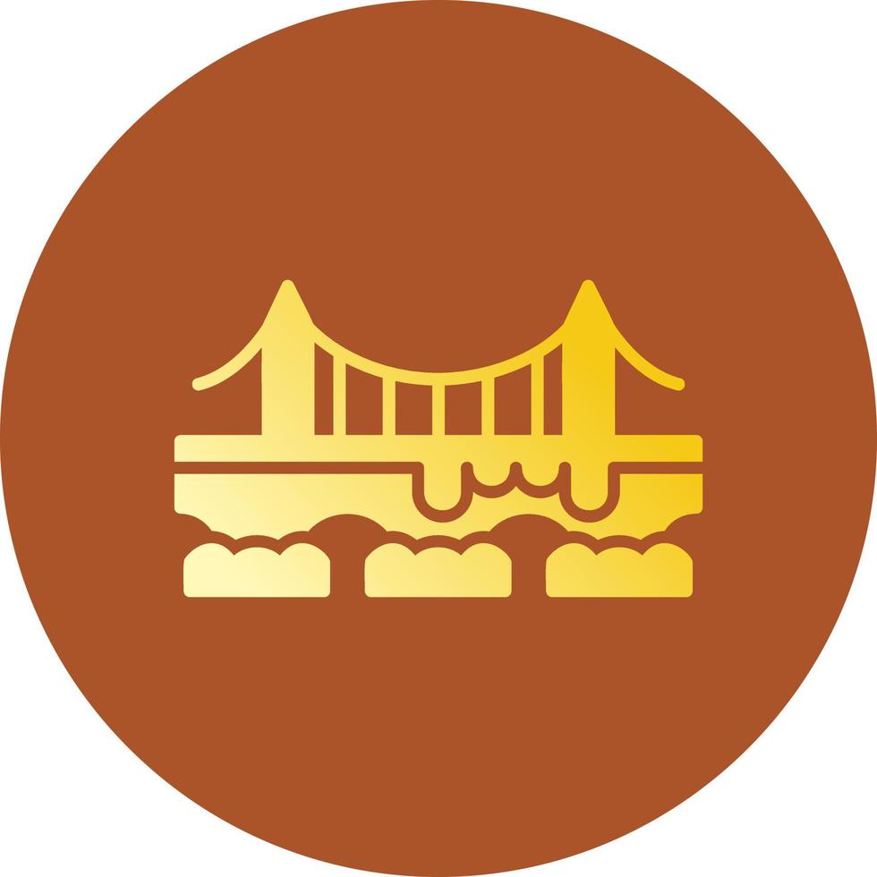 Bridge Creative Icon Design vector