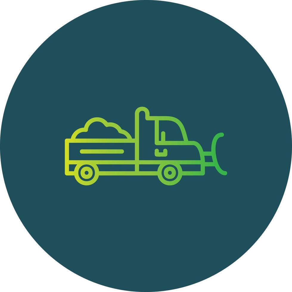 Snowplow Creative Icon Design vector