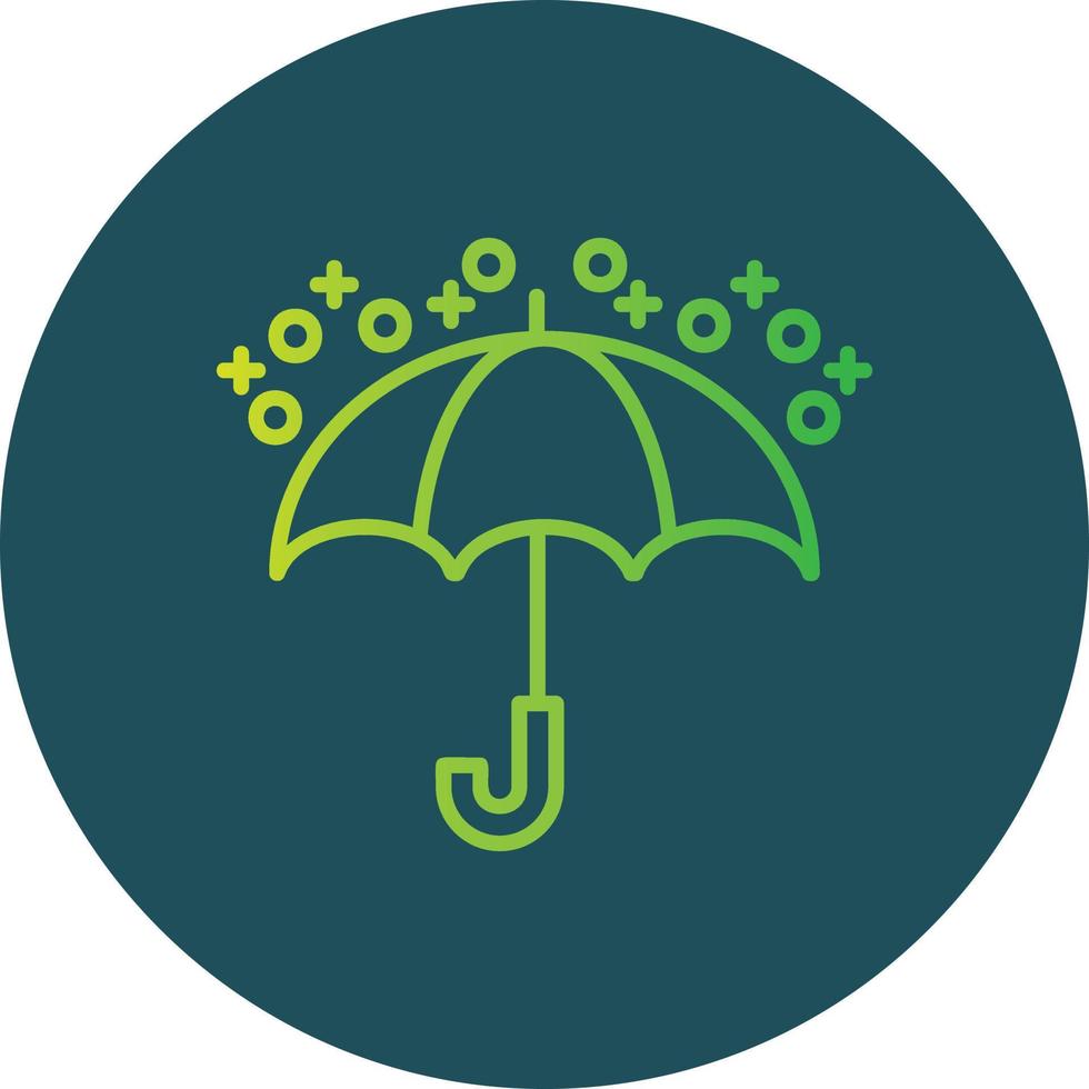diseño de icono creativo paraguas vector
