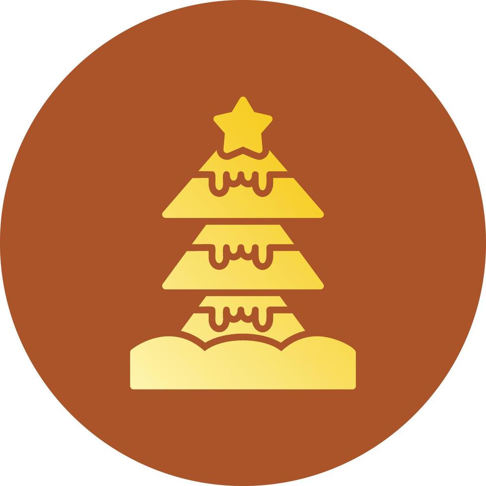 Christmas Tree Creative Icon Design vector