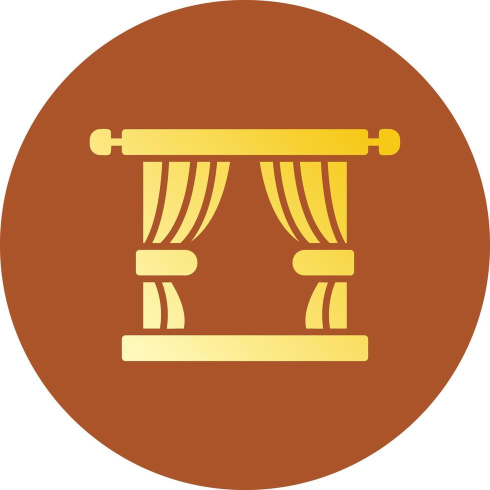 Curtain Creative Icon Design vector