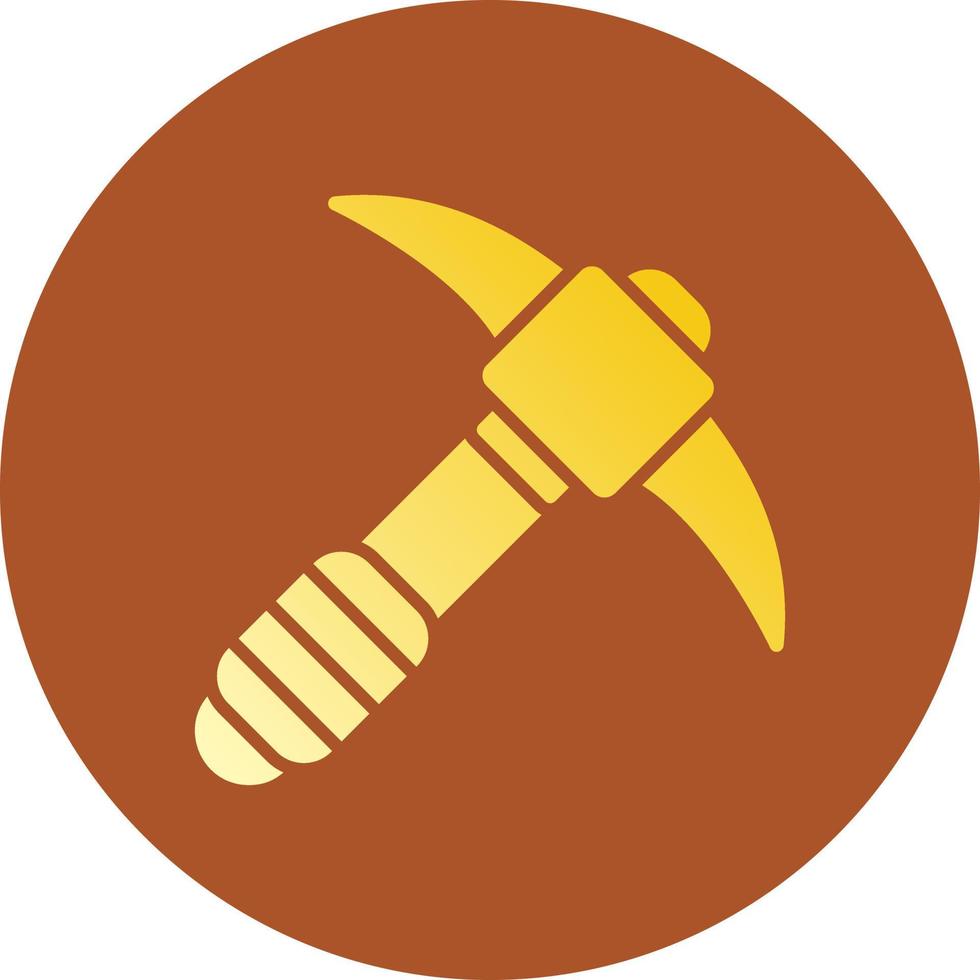 Pickaxe Creative Icon Design vector