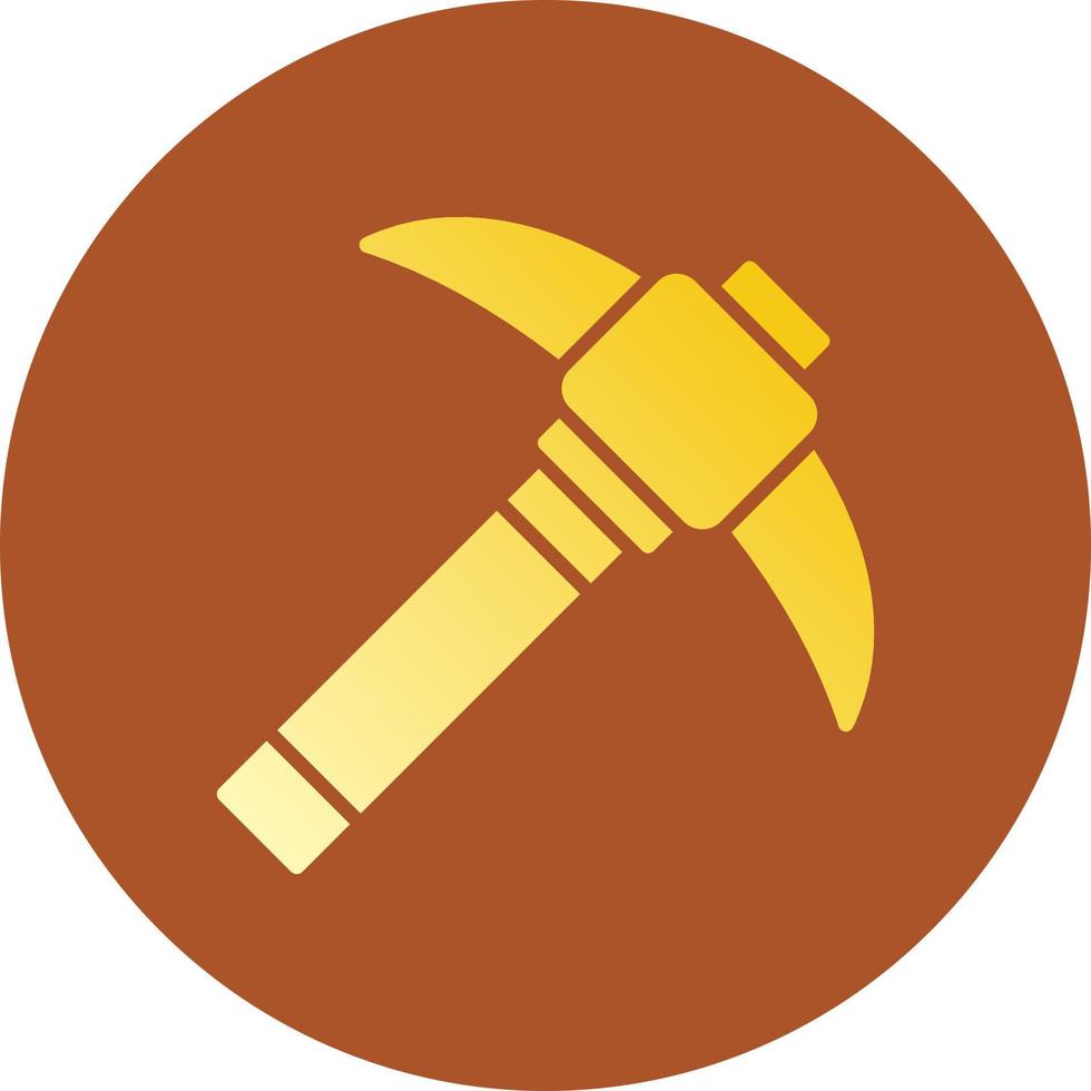 Pickaxe Creative Icon Design vector