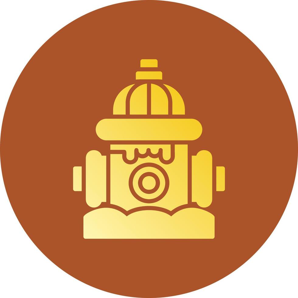 Fire Hydrant Creative Icon Design vector