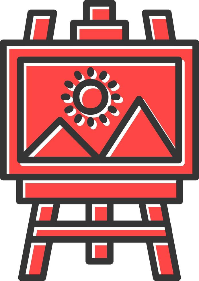 Canvas Creative Icon Design vector