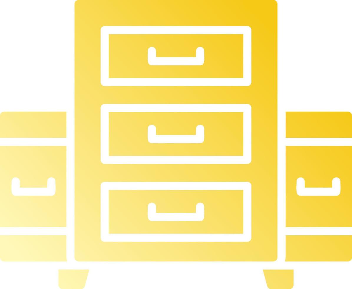 Filing Cabinet Creative Icon Design vector