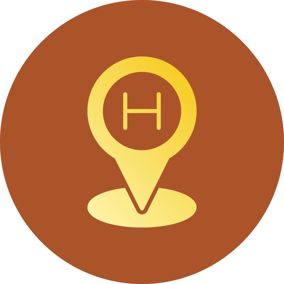 Helipad Creative Icon Design vector