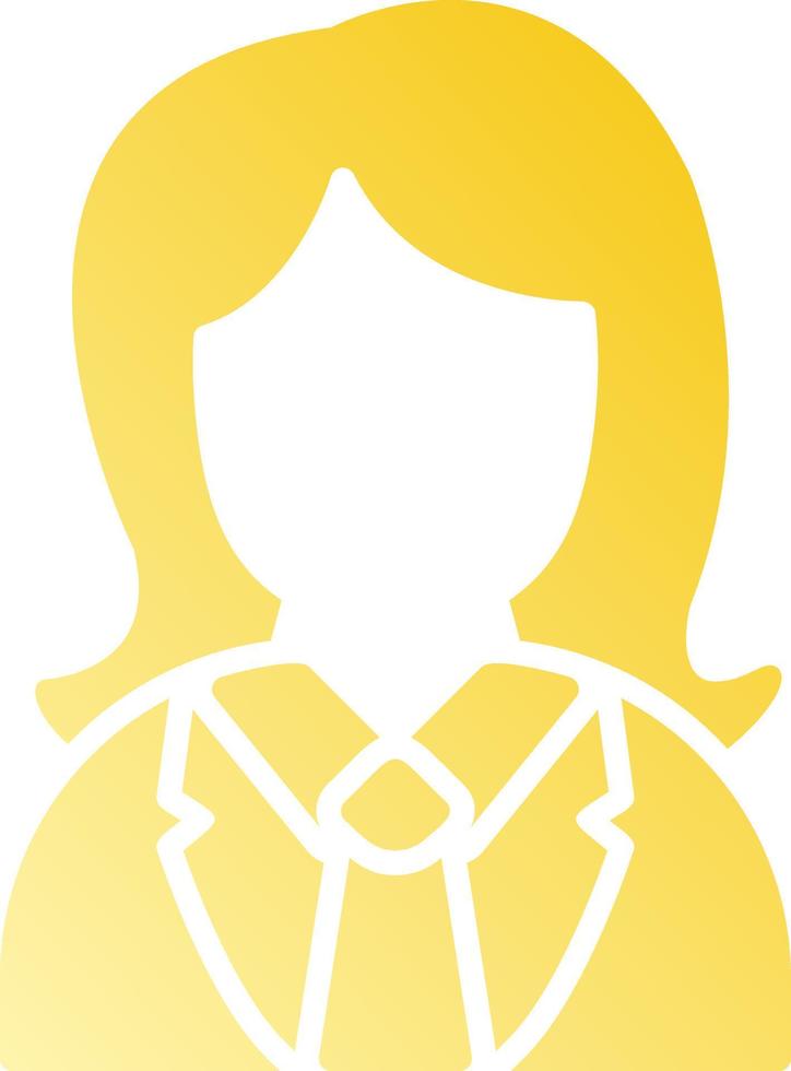 Female Worker Creative Icon Design vector