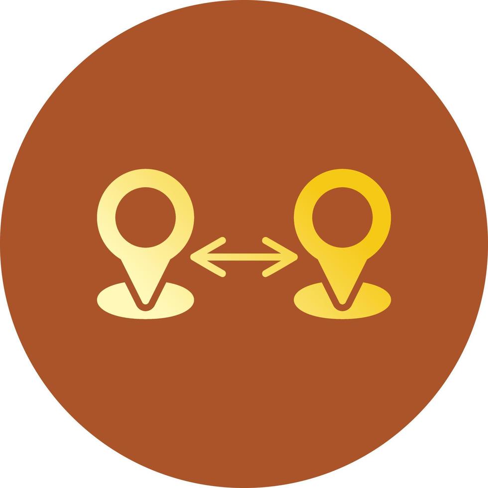 Distance Creative Icon Design vector