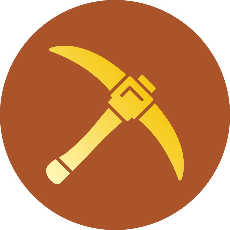 Pickaxe Creative Icon Design vector