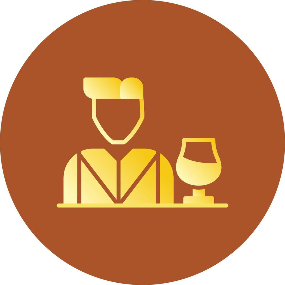 Bartender Creative Icon Design vector