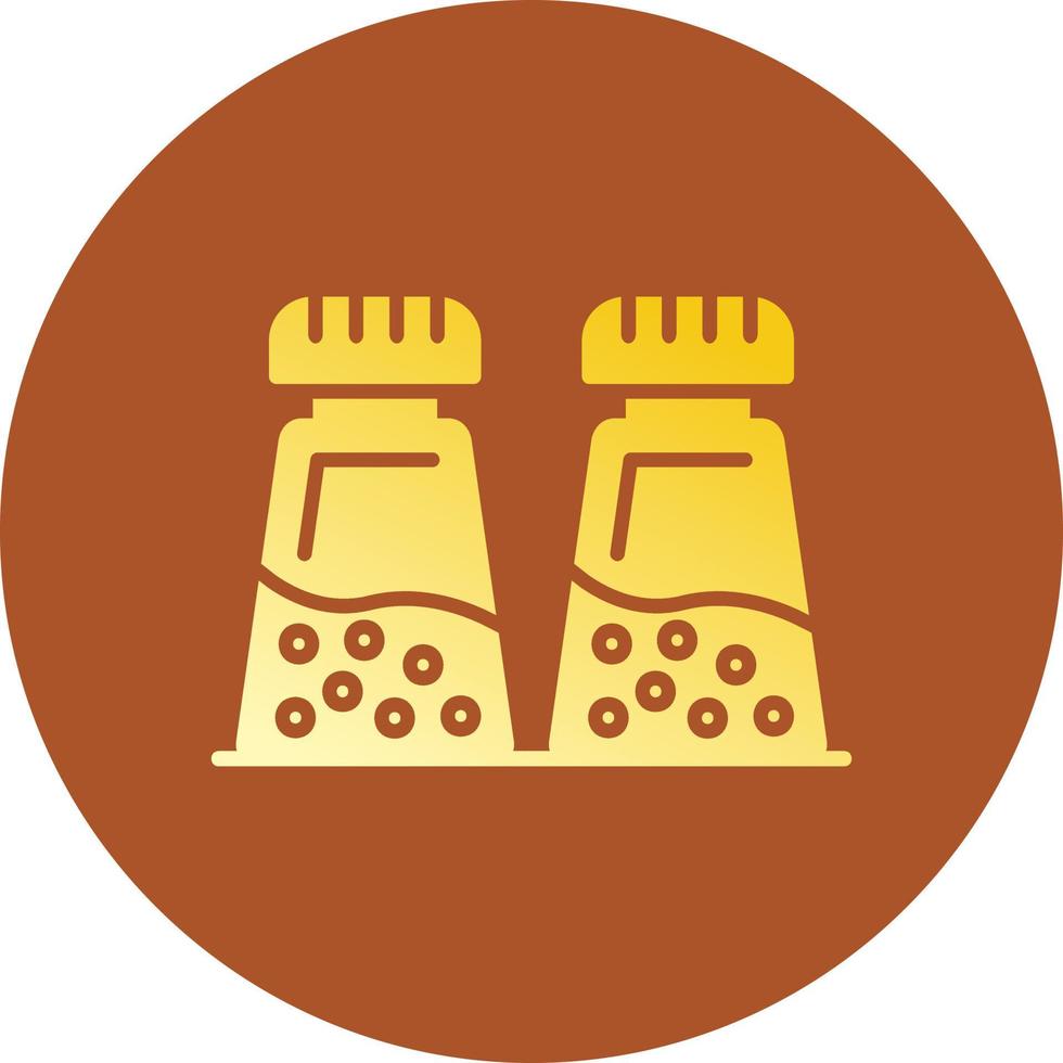 Salt And Pepper Creative Icon Design vector