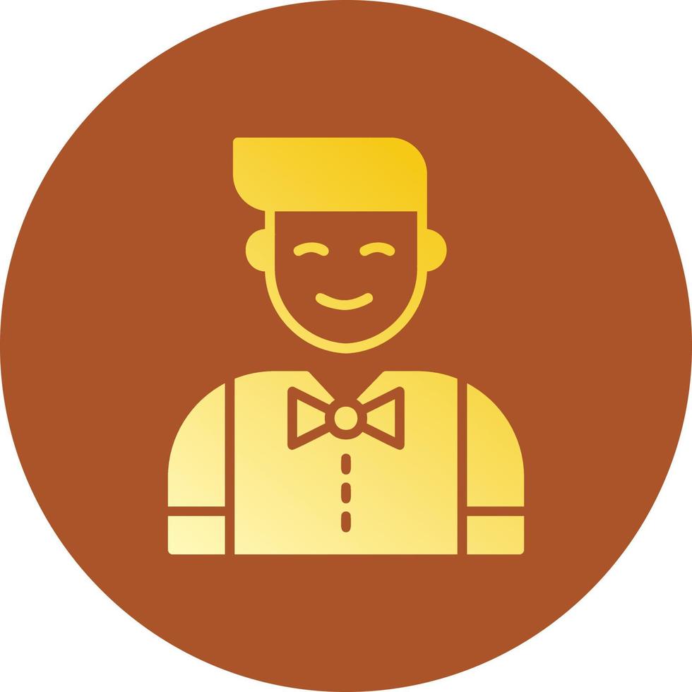 Waiter Creative Icon Design vector