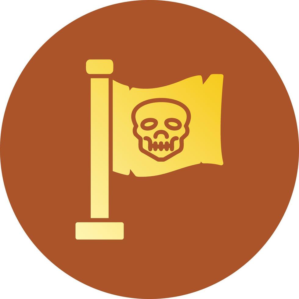 Pirates Flag Creative Icon Design vector