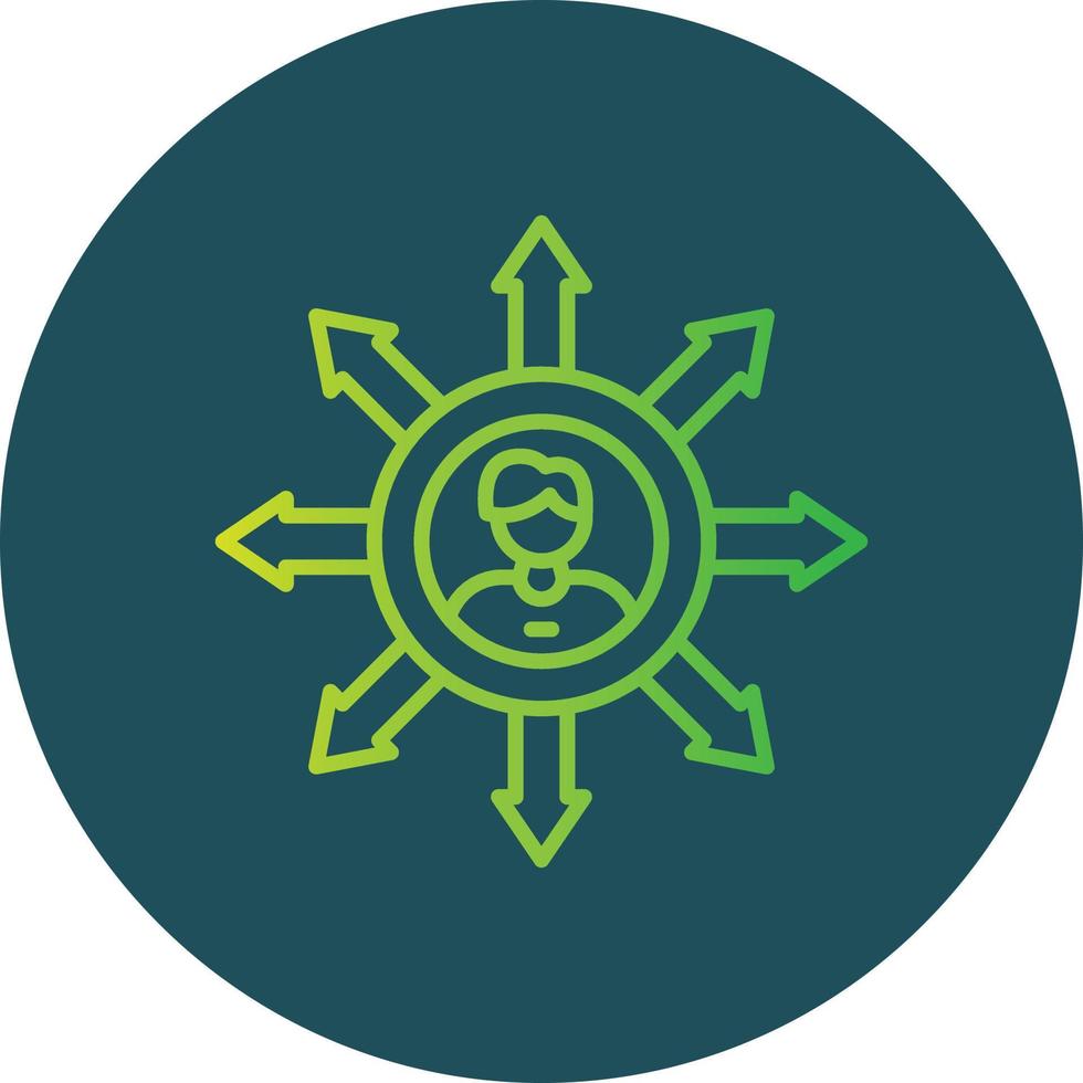 Influence Creative Icon Design vector