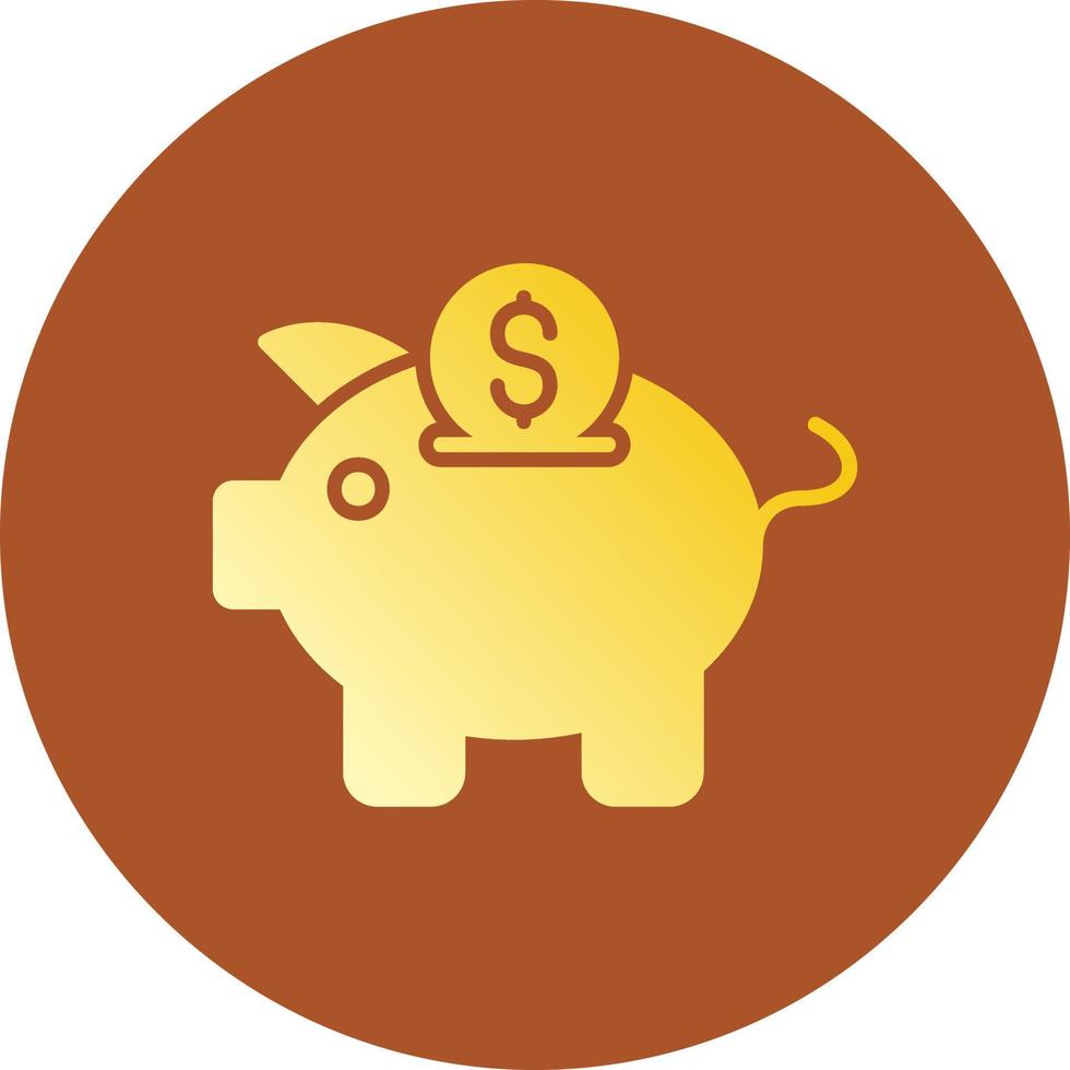 Piggy Bank Creative Icon Design vector