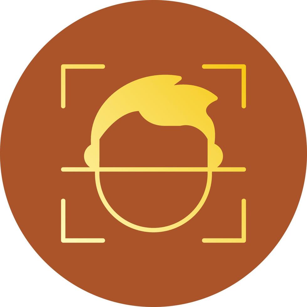 Face Id Creative Icon Design vector