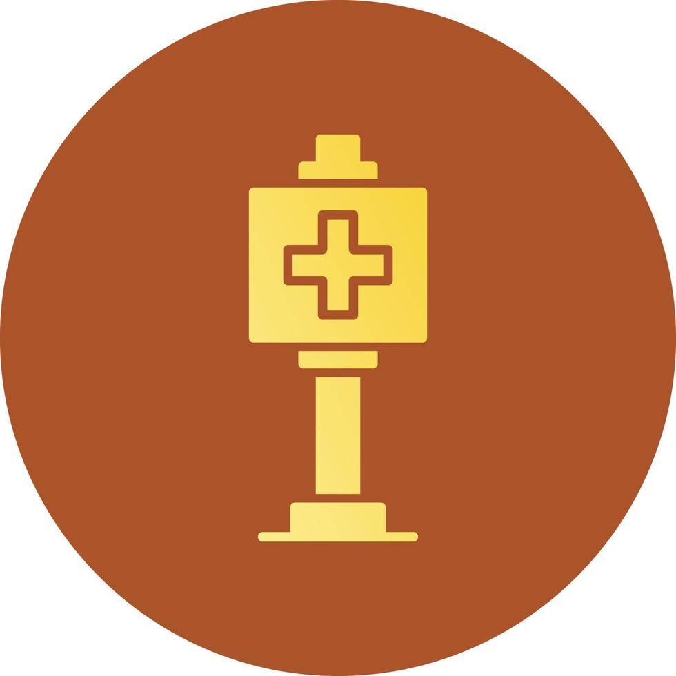 Healthcare Sign Board Creative Icon Design vector