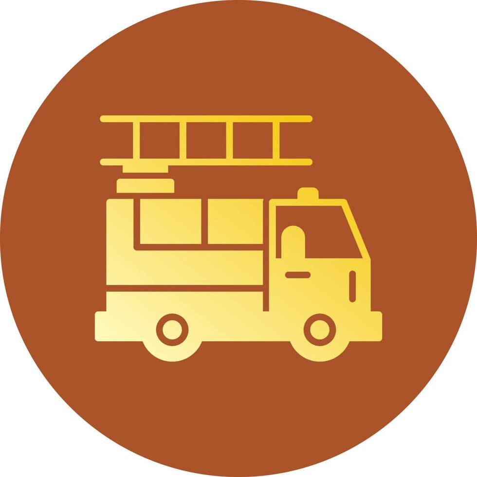 Fire Truck Creative Icon Design vector
