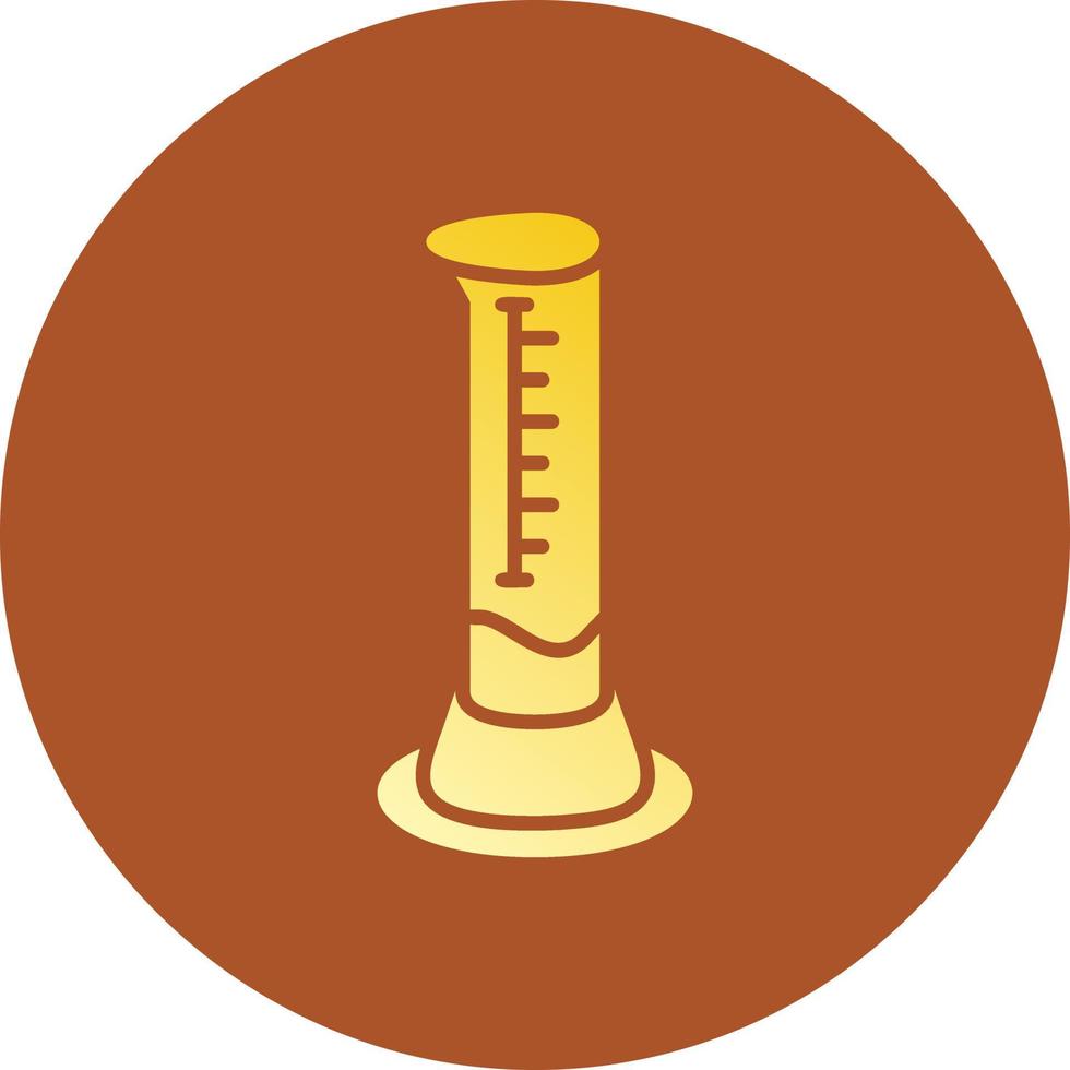 Graduated Cylinder Creative Icon Design vector