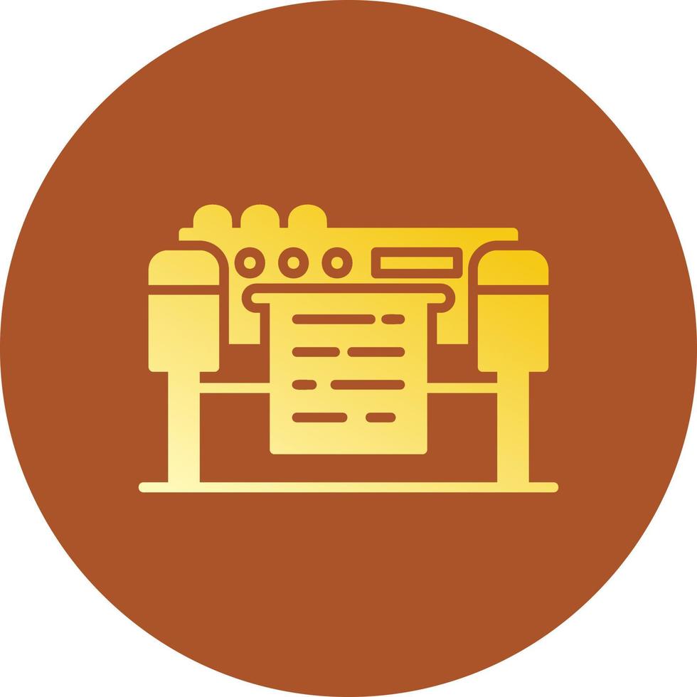Plotter Creative Icon Design vector