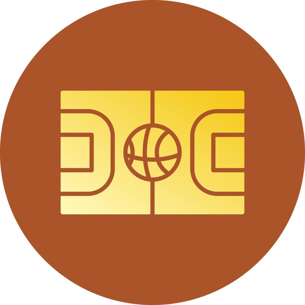 Basketball Court Creative Icon Design vector