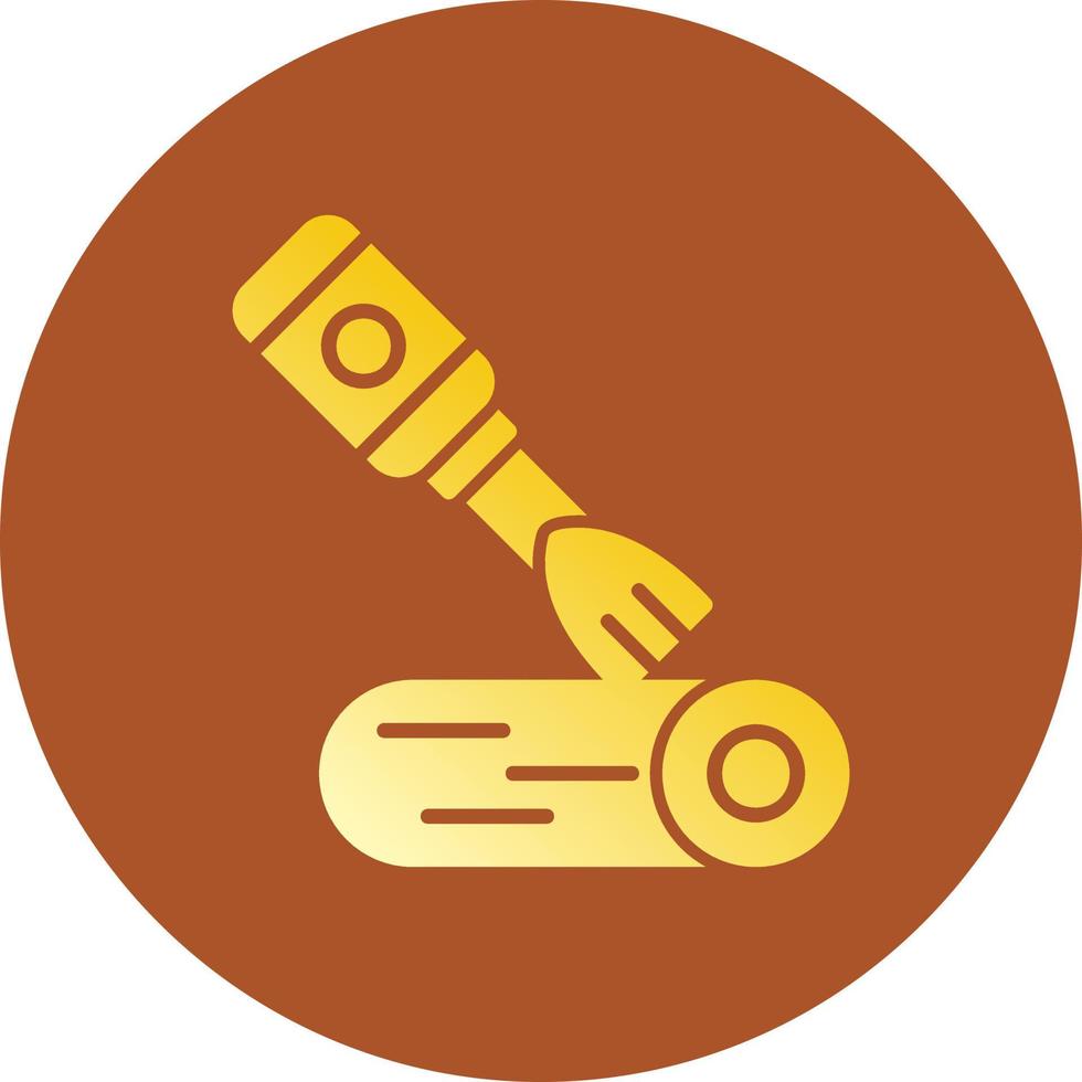 Wood Carvingr Creative Icon Design vector