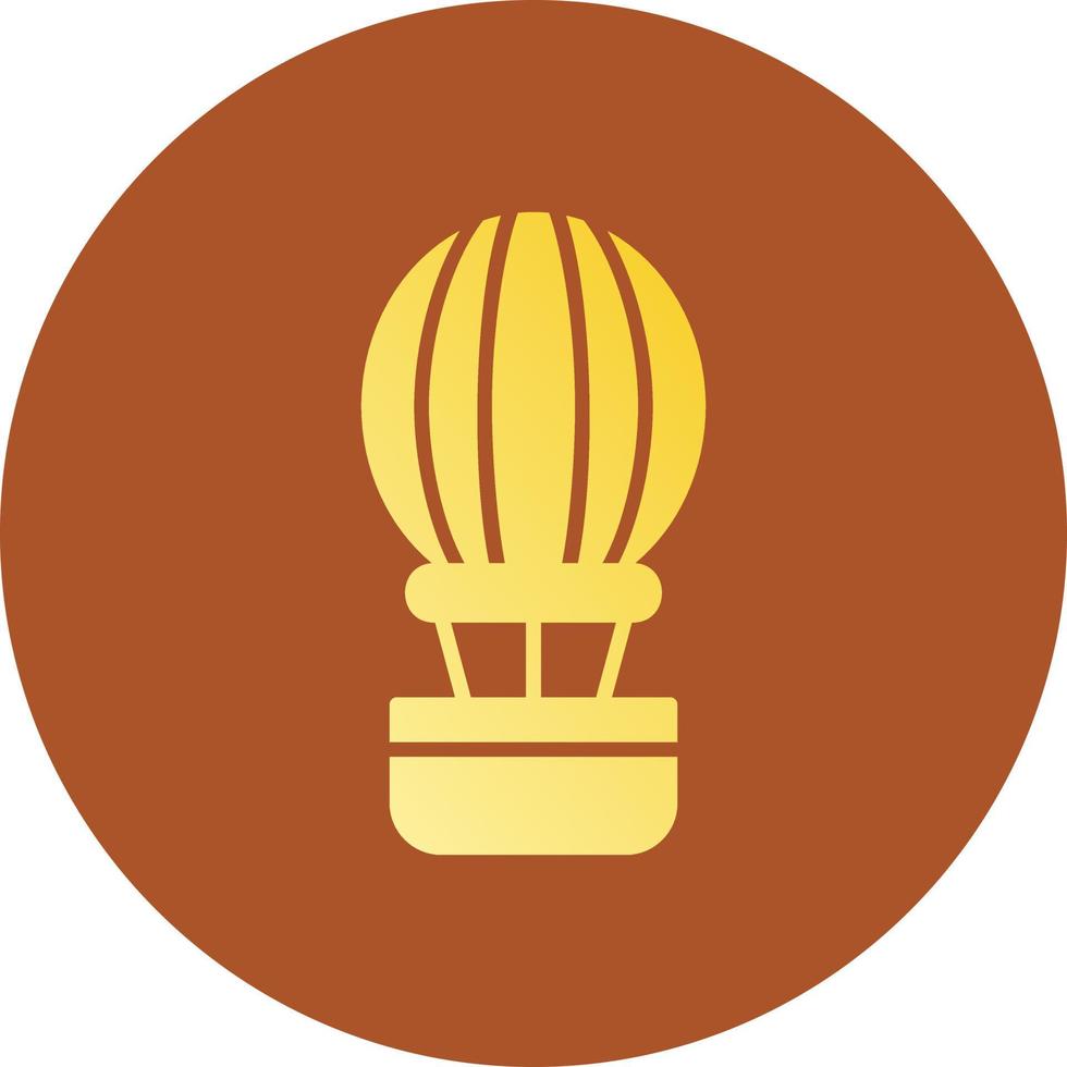 Hot Air Balloon Creative Icon Design vector