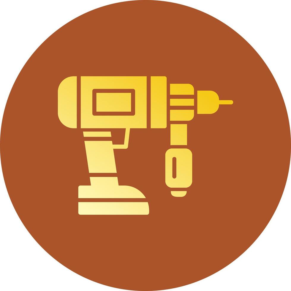 Drilling Machine Creative Icon Design vector