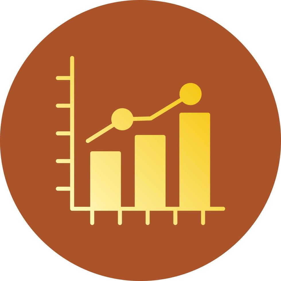 Growth Chart Creative Icon Design vector
