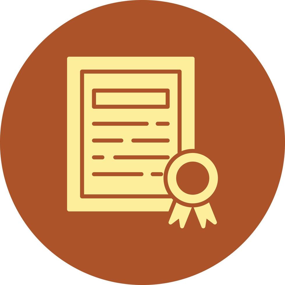 diseño de icono creativo de certificado vector