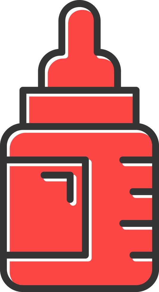 Feeding Bottle Creative Icon Design vector
