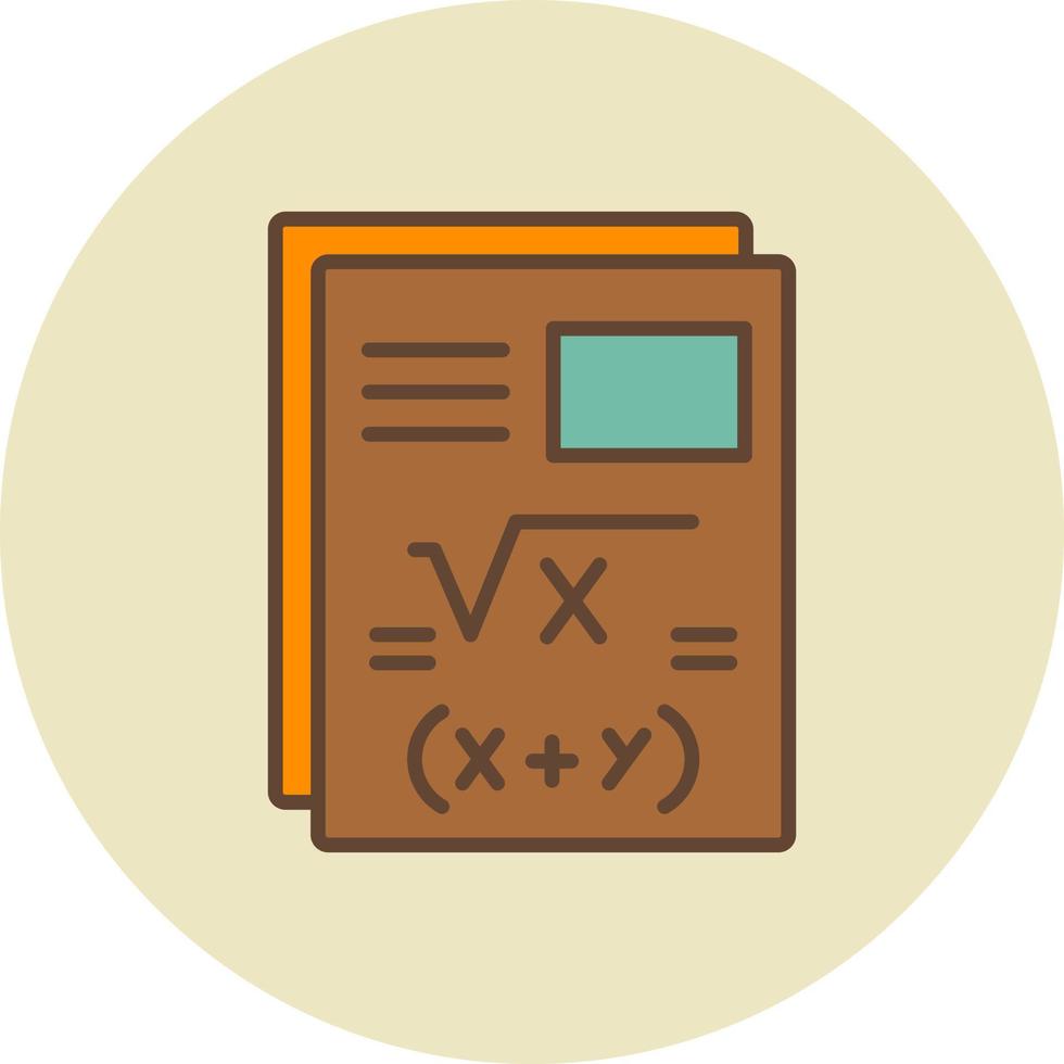 diseño de icono creativo de matemáticas vector