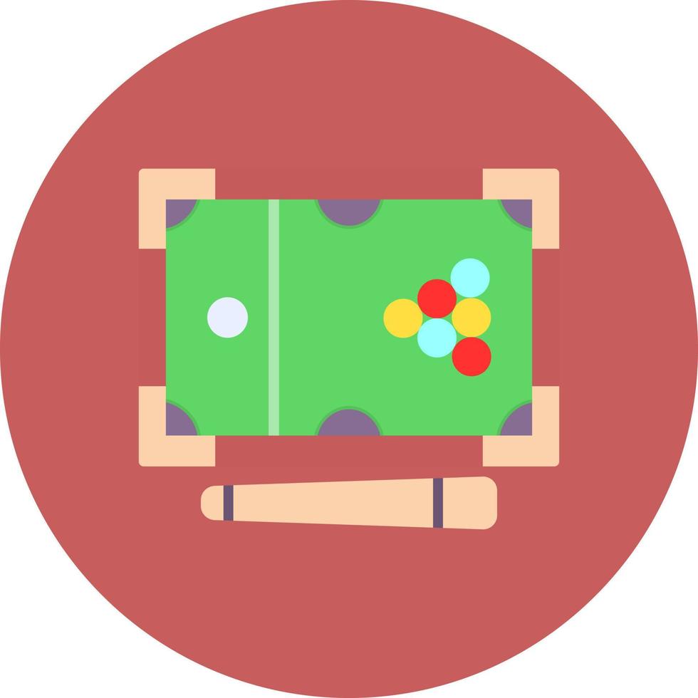 Snooker Creative Icon Design vector