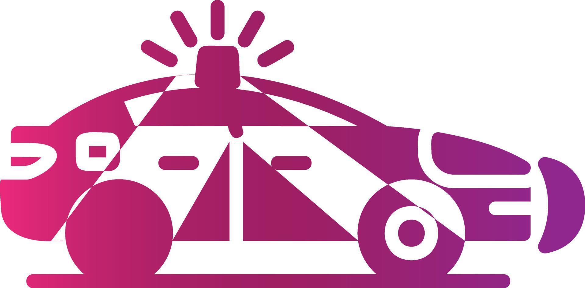 diseño de icono creativo de coche de policía vector