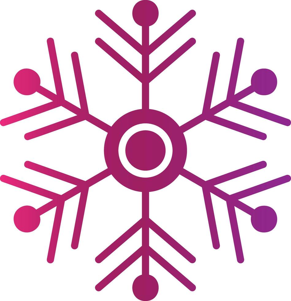 diseño de icono creativo de copo de nieve vector