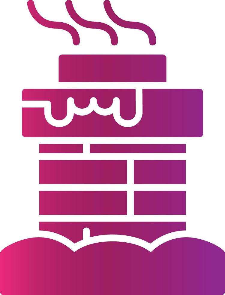 Chimney Top Creative Icon Design vector