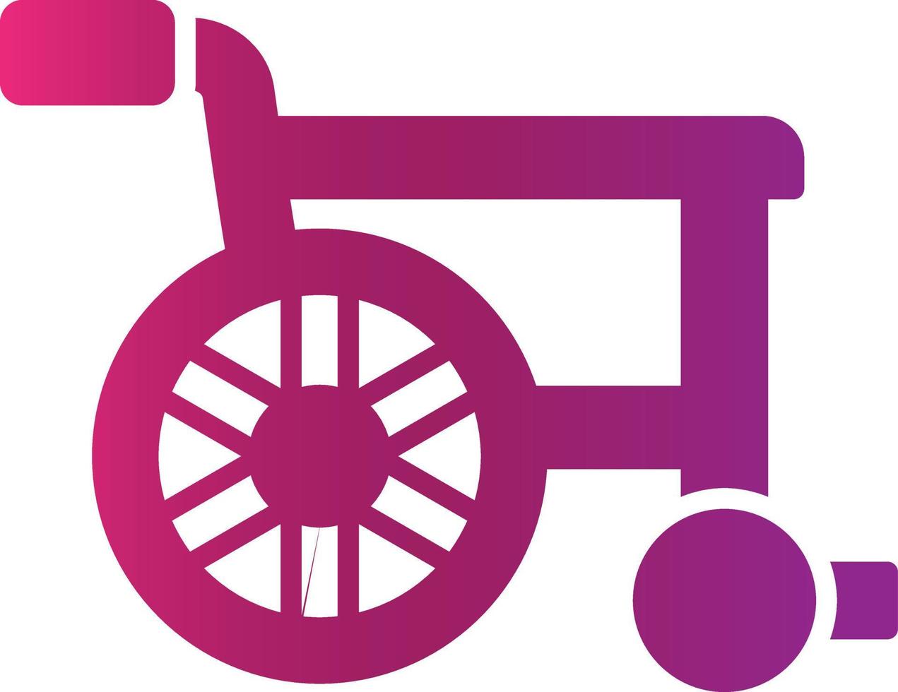 Wheelchair Creative Icon Design vector