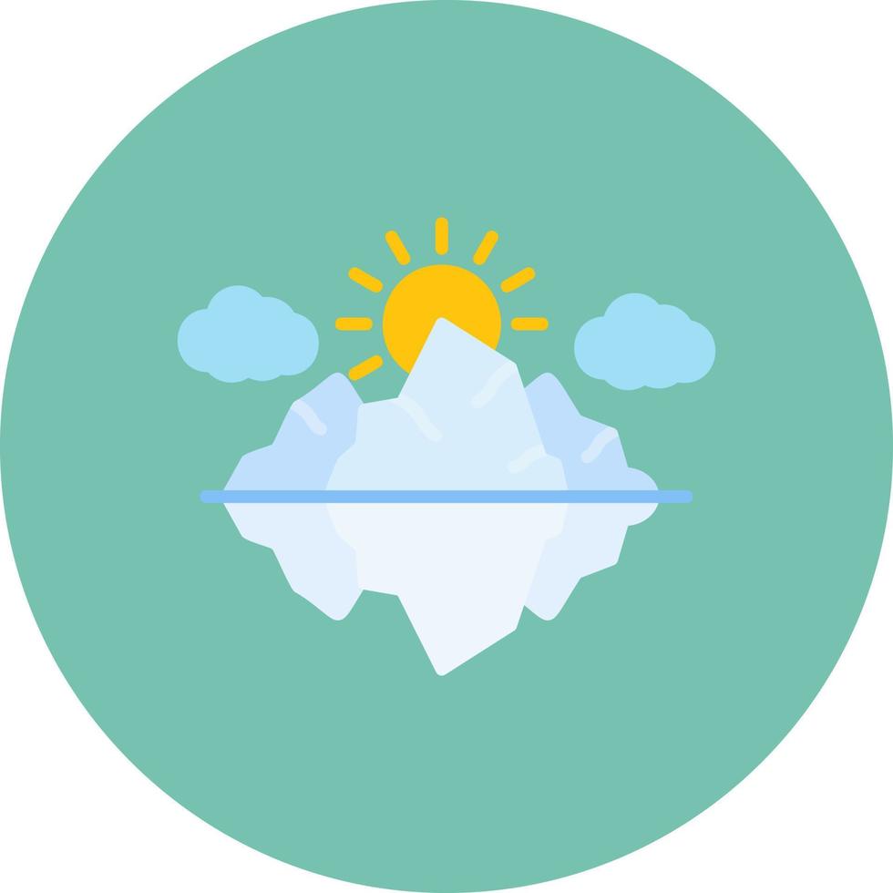 Iceberg Creative Icon Design vector