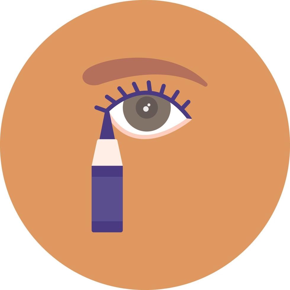 diseño de icono creativo delineador de ojos vector