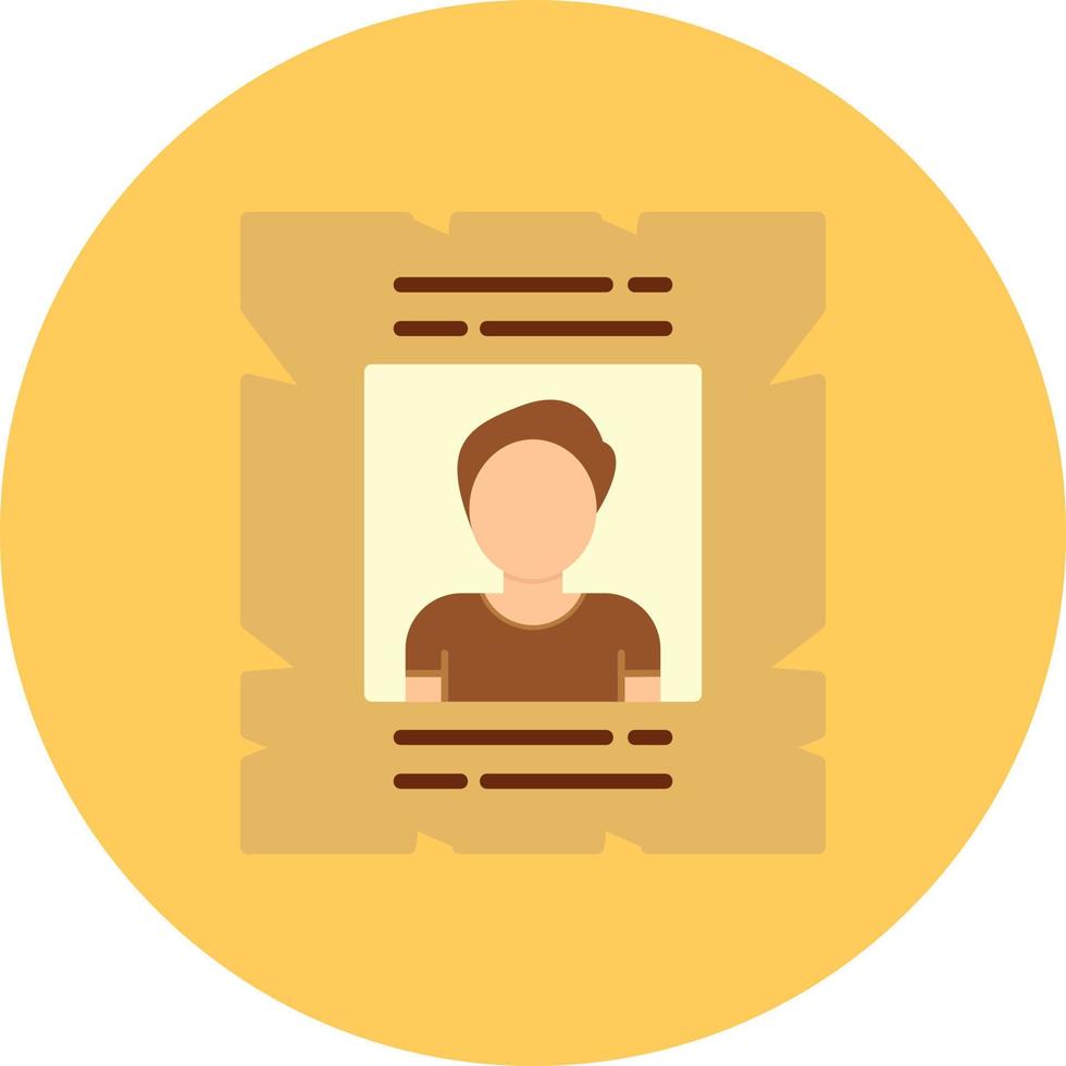 Wanted Creative Icon Design vector