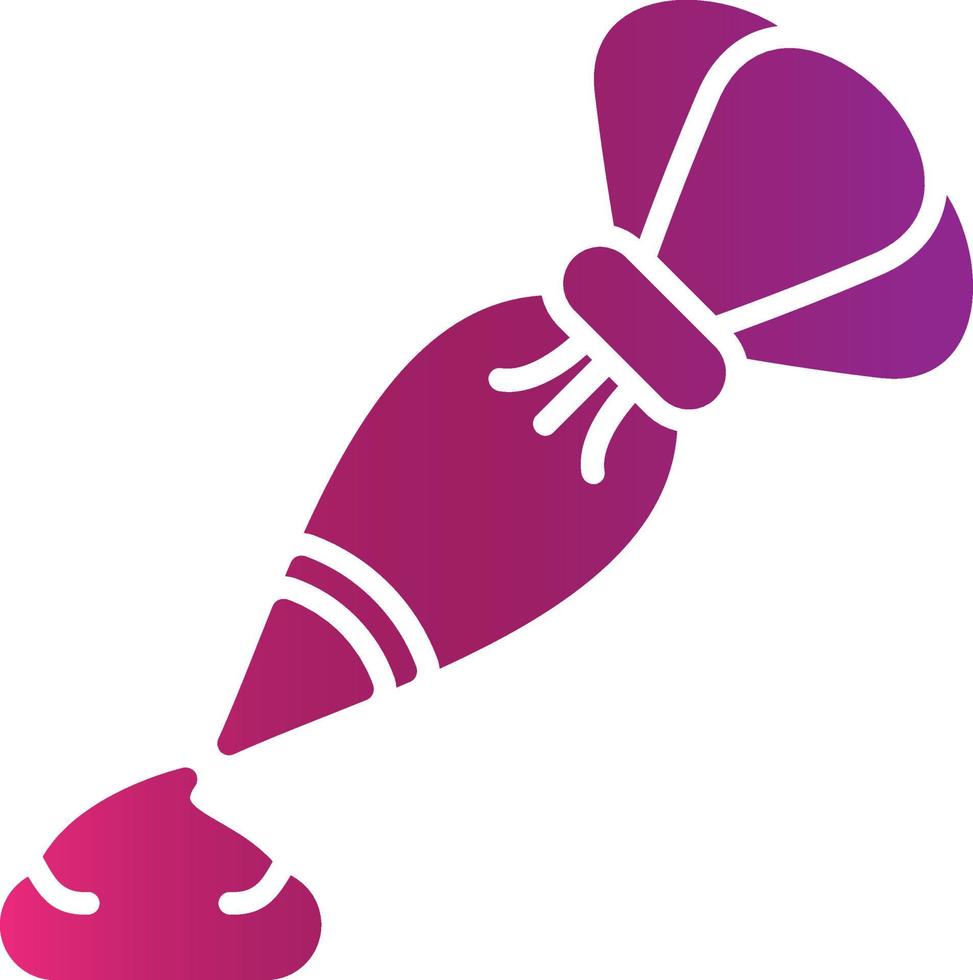 Piping Bag Creative Icon Design vector